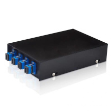Fully equipped 4 Ports SC Fixed Rack-mount Fiber Optic Patch Panel, Mini ODF Terminal Box